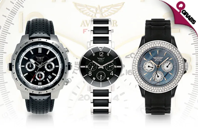 From QR269 Stand Out with Men's OR Women's Aviator Watch - Choose from 10 Classic Designs! (Up to QR774 Value)